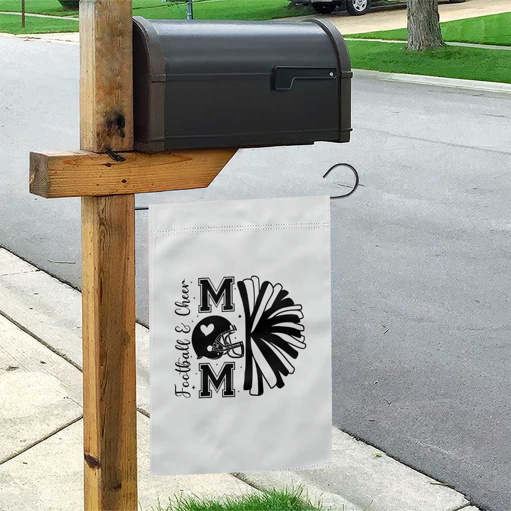 Proud Football And Cheer Mom Quote Garden Flag Gift For Sports Season - Wonder Print Shop