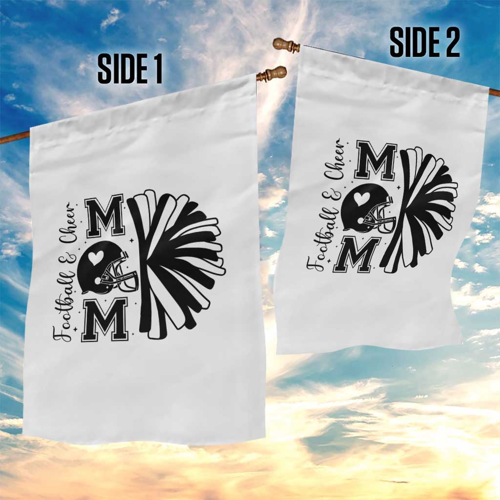 Proud Football And Cheer Mom Quote Garden Flag Gift For Sports Season - Wonder Print Shop