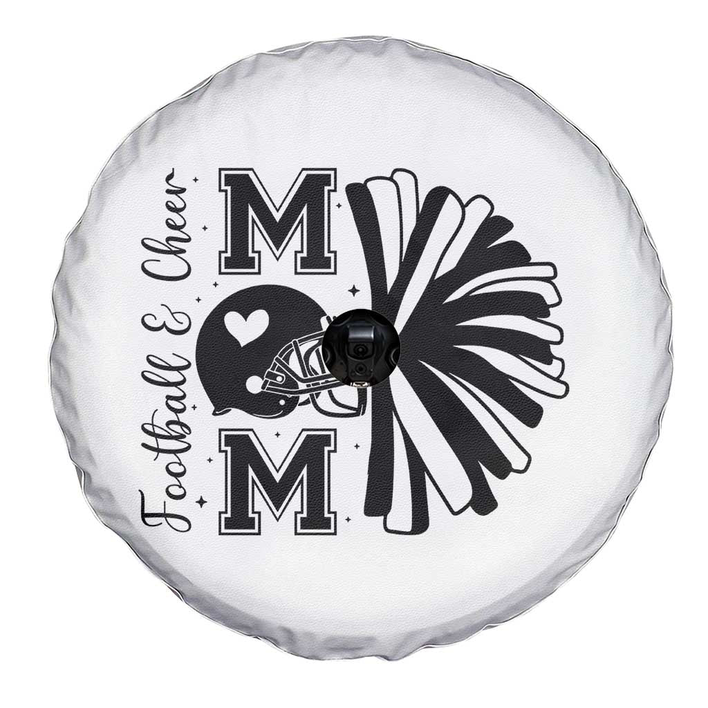 Proud Football And Cheer Mom Quote Spare Tire Cover Gift For Sports Season - Wonder Print Shop
