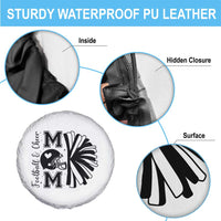 Proud Football And Cheer Mom Quote Spare Tire Cover Gift For Sports Season - Wonder Print Shop