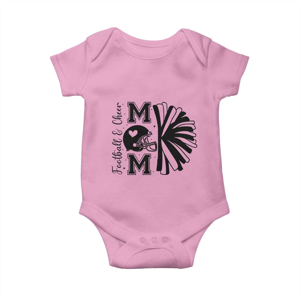 Proud Football And Cheer Mom Quote Baby Onesie Gift For Sports Season - Wonder Print Shop