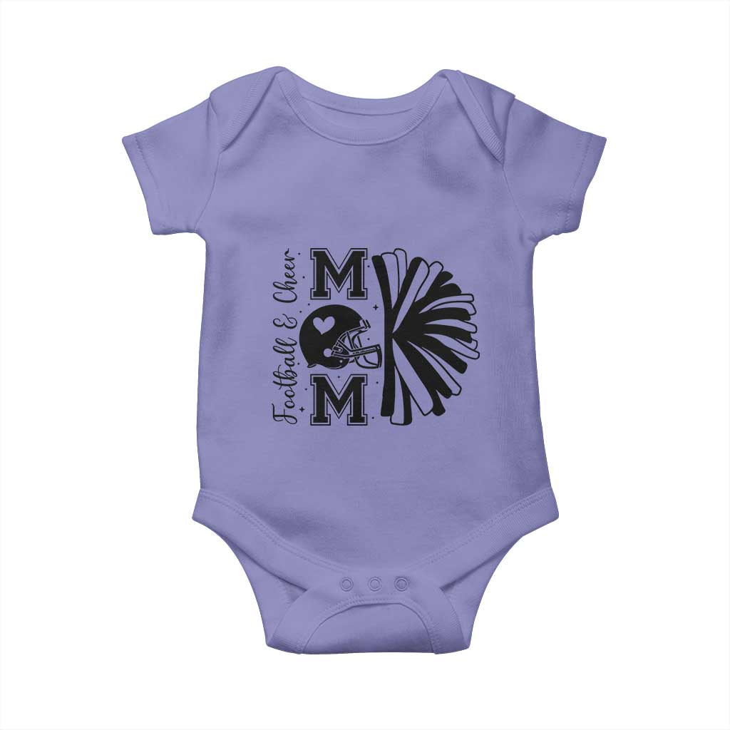 Proud Football And Cheer Mom Quote Baby Onesie Gift For Sports Season - Wonder Print Shop