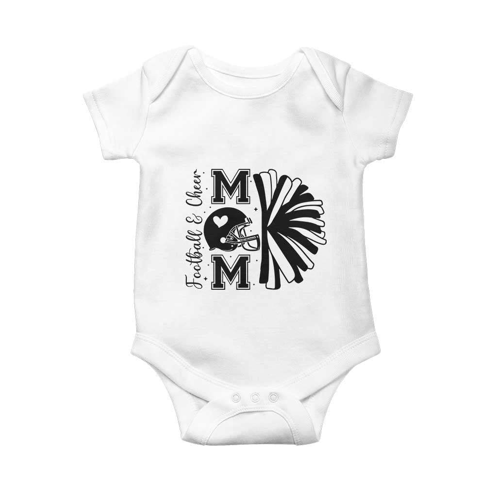 Proud Football And Cheer Mom Quote Baby Onesie Gift For Sports Season - Wonder Print Shop