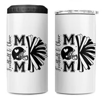 Proud Football And Cheer Mom Quote 4 in 1 Can Cooler Tumbler Gift For Sports Season - Wonder Print Shop