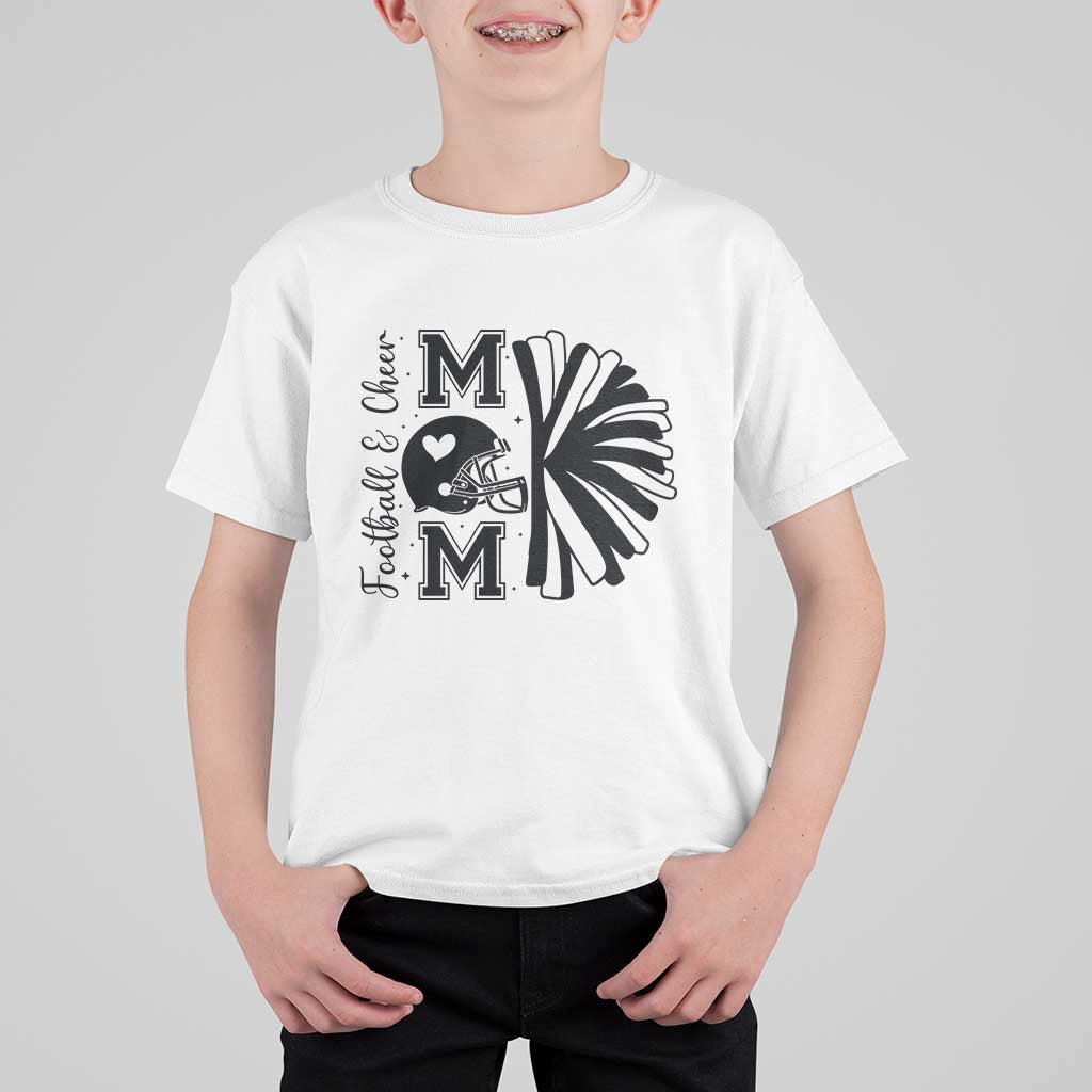 Proud Football And Cheer Mom Quote T Shirt For Kid Gift For Sports Season - Wonder Print Shop