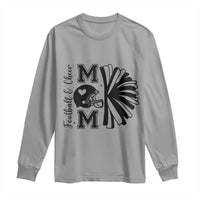 Proud Football And Cheer Mom Quote Long Sleeve Shirt Gift For Sports Season - Wonder Print Shop