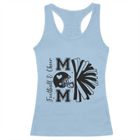 Proud Football And Cheer Mom Quote Racerback Tank Top Gift For Sports Season - Wonder Print Shop