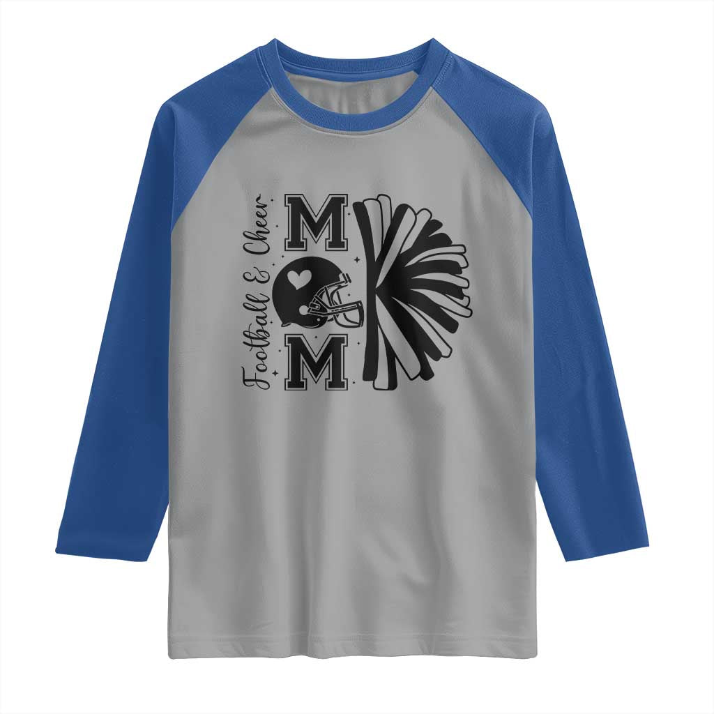 Proud Football And Cheer Mom Quote Raglan Shirt Gift For Sports Season - Wonder Print Shop