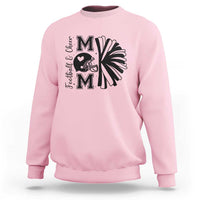 Proud Football And Cheer Mom Quote Sweatshirt Gift For Sports Season - Wonder Print Shop
