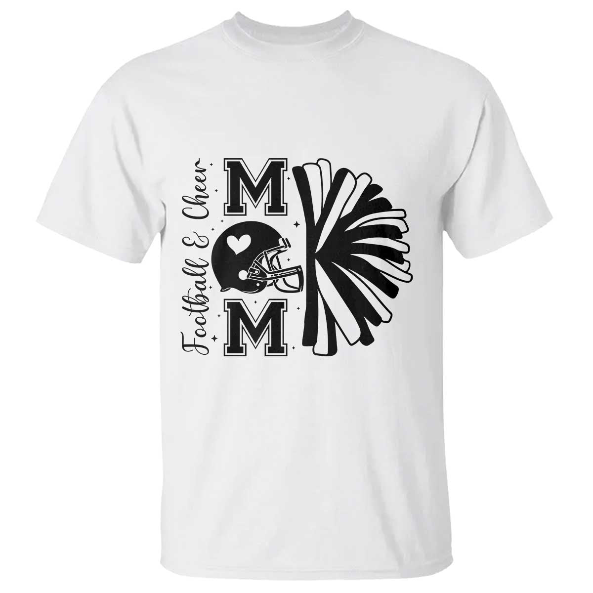 Proud Football And Cheer Mom Quote T Shirt Gift For Sports Season - Wonder Print Shop