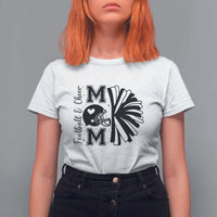 Proud Football And Cheer Mom Quote T Shirt For Women Gift For Sports Season - Wonder Print Shop