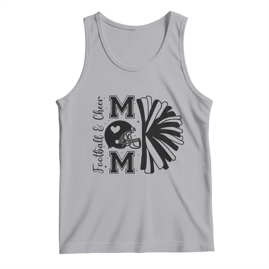 Proud Football And Cheer Mom Quote Tank Top Gift For Sports Season - Wonder Print Shop