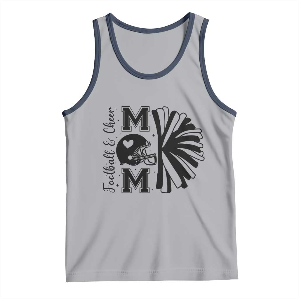 Proud Football And Cheer Mom Quote Tank Top Gift For Sports Season - Wonder Print Shop