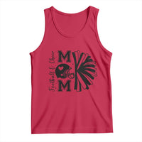 Proud Football And Cheer Mom Quote Tank Top Gift For Sports Season - Wonder Print Shop