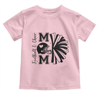 Proud Football And Cheer Mom Quote Toddler T Shirt Gift For Sports Season - Wonder Print Shop