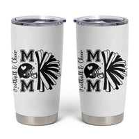 Proud Football And Cheer Mom Quote Tumbler Cup Gift For Sports Season - Wonder Print Shop