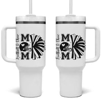 Proud Football And Cheer Mom Quote Tumbler With Handle Gift For Sports Season - Wonder Print Shop