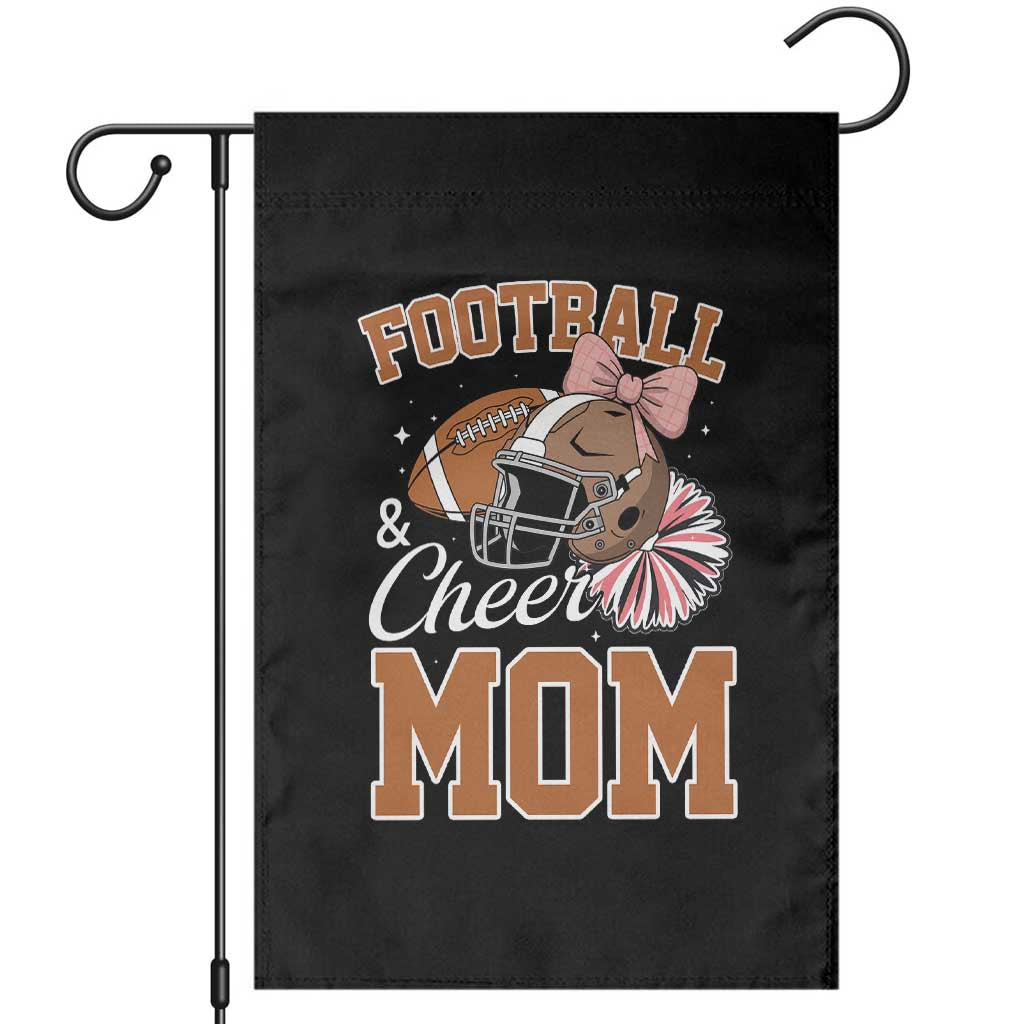 Funny Football And Cheer Mom Quote Garden Flag Sports Season Gift - Wonder Print Shop