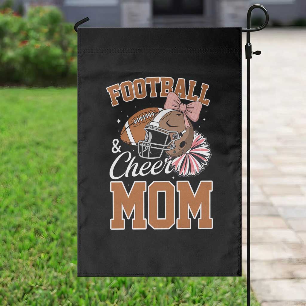 Funny Football And Cheer Mom Quote Garden Flag Sports Season Gift - Wonder Print Shop