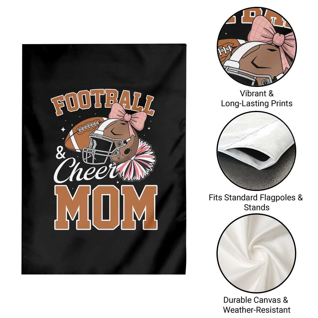 Funny Football And Cheer Mom Quote Garden Flag Sports Season Gift - Wonder Print Shop
