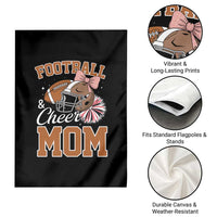 Funny Football And Cheer Mom Quote Garden Flag Sports Season Gift - Wonder Print Shop