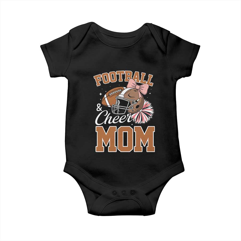 Funny Football And Cheer Mom Quote Baby Onesie Sports Season Gift - Wonder Print Shop