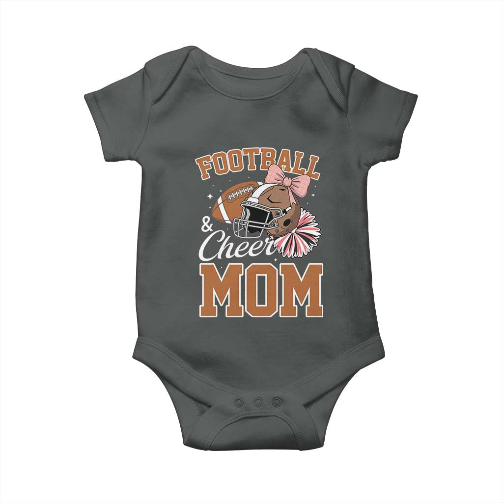 Funny Football And Cheer Mom Quote Baby Onesie Sports Season Gift - Wonder Print Shop
