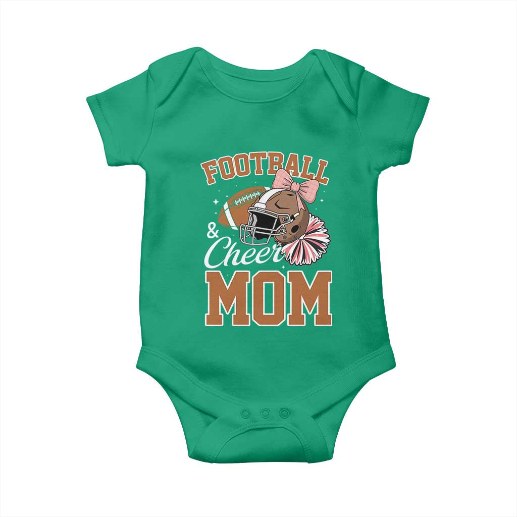 Funny Football And Cheer Mom Quote Baby Onesie Sports Season Gift - Wonder Print Shop