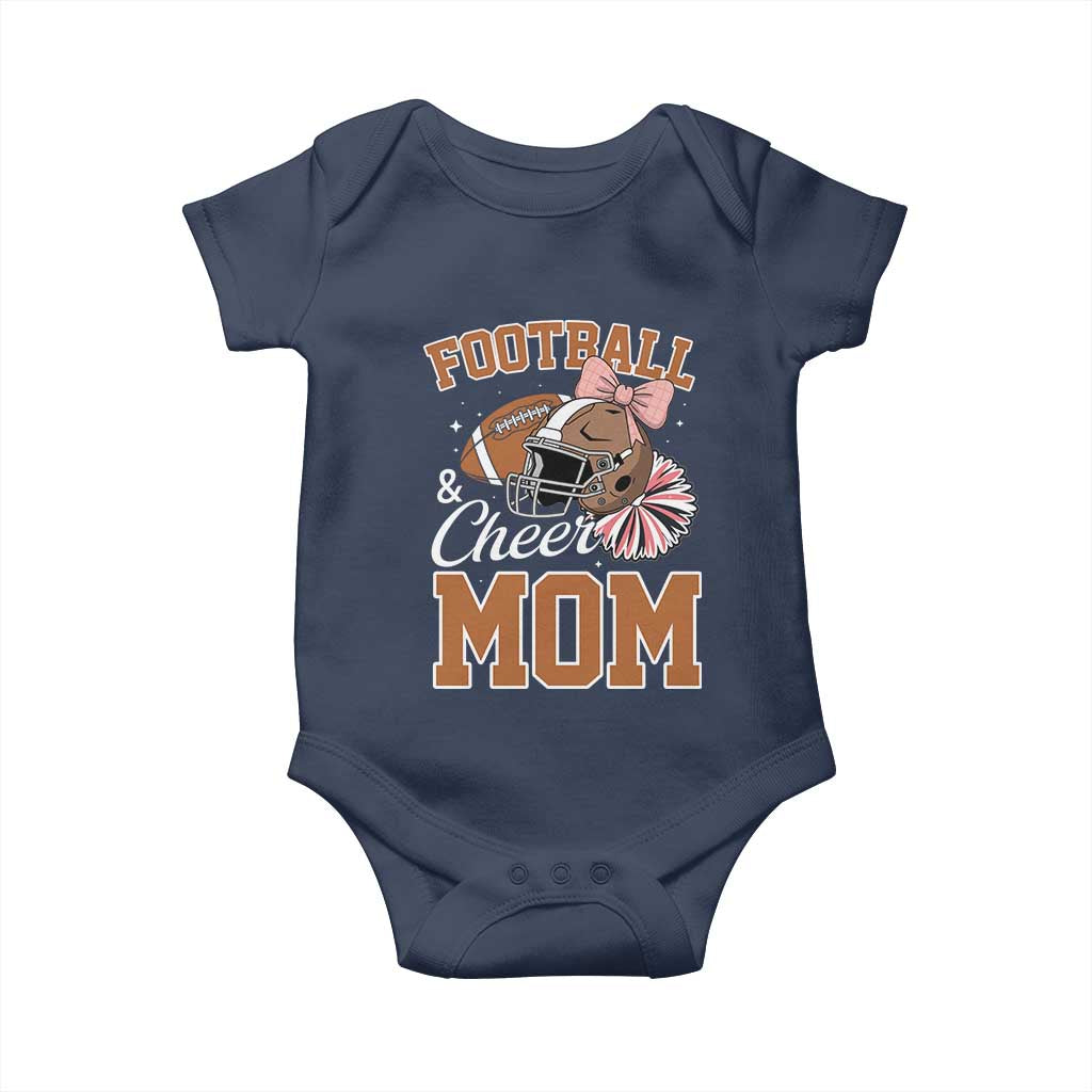 Funny Football And Cheer Mom Quote Baby Onesie Sports Season Gift - Wonder Print Shop