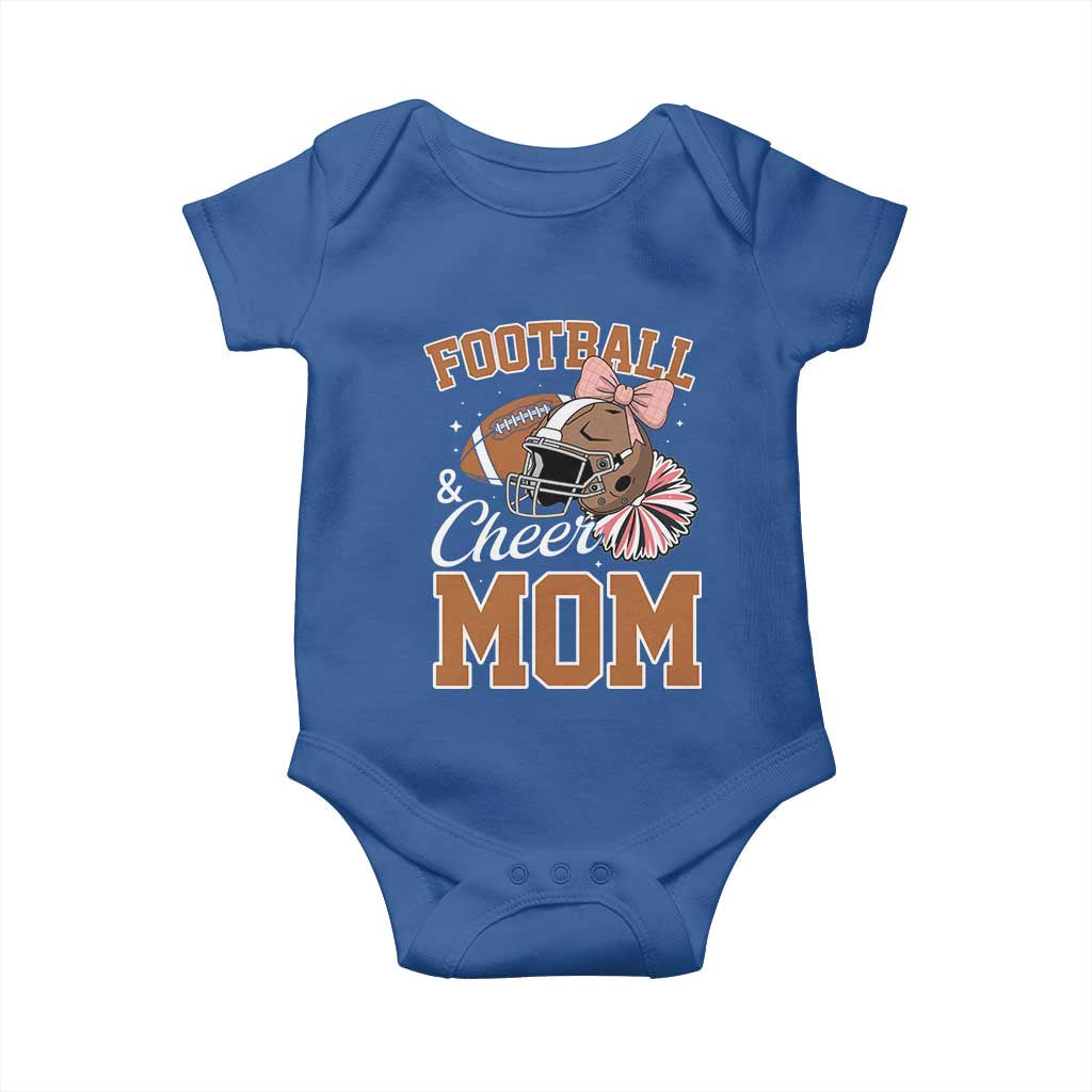 Funny Football And Cheer Mom Quote Baby Onesie Sports Season Gift - Wonder Print Shop