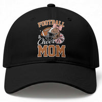 Funny Football And Cheer Mom Quote Baseball Cap Sports Season Gift