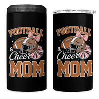 Funny Football And Cheer Mom Quote 4 in 1 Can Cooler Tumbler Sports Season Gift - Wonder Print Shop