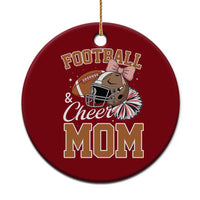 Funny Football And Cheer Mom Quote Ceramic Ornament Sports Season Gift - Wonder Print Shop