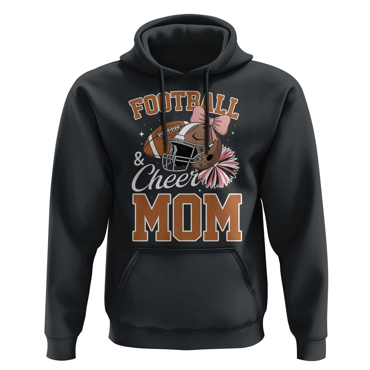 Funny Football And Cheer Mom Quote Hoodie Sports Season Gift - Wonder Print Shop