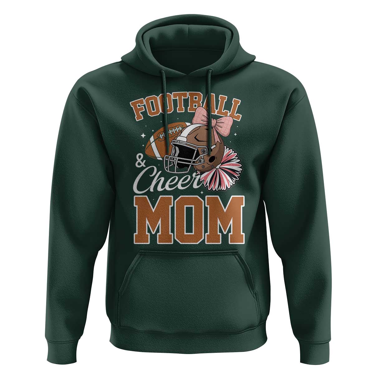 Funny Football And Cheer Mom Quote Hoodie Sports Season Gift - Wonder Print Shop