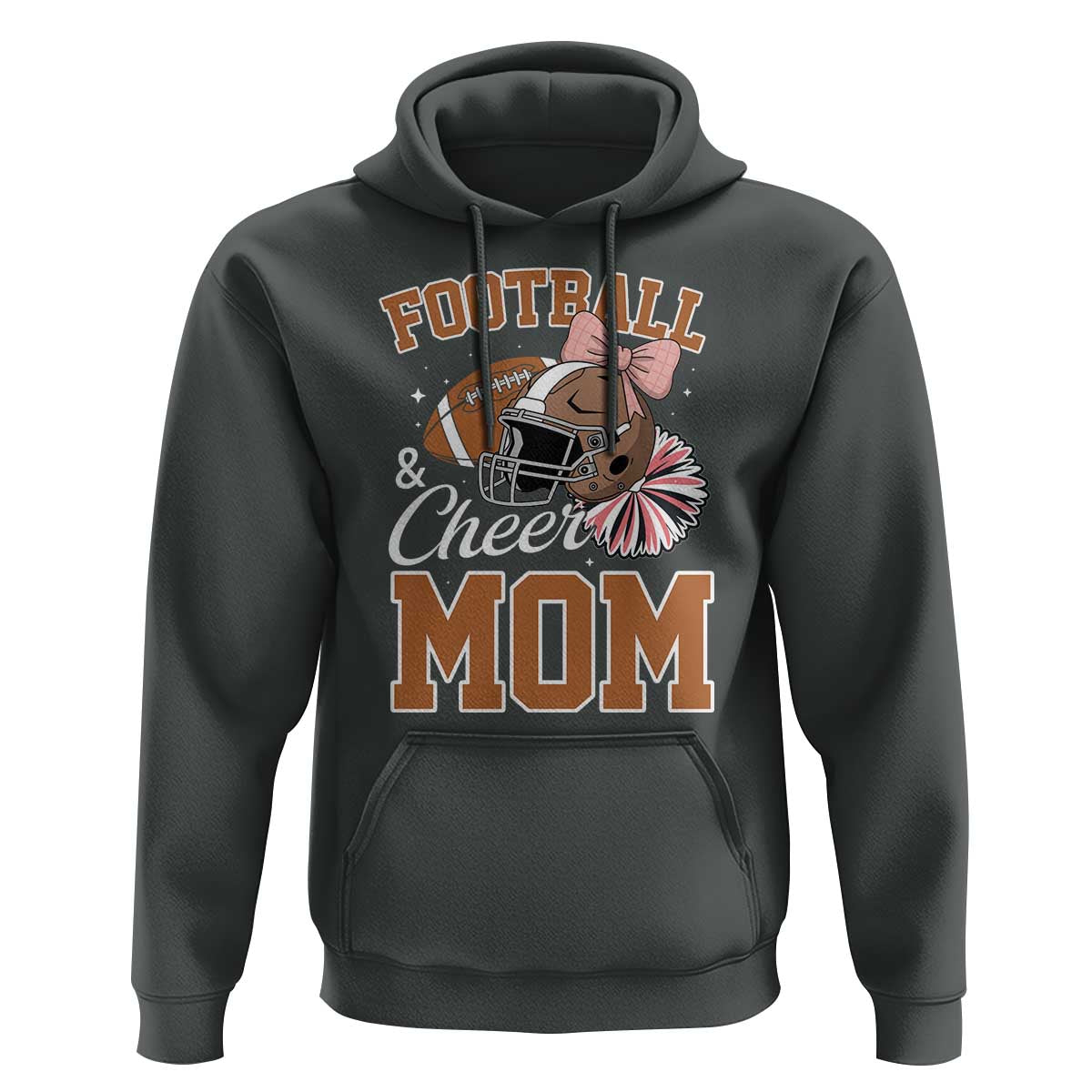 Funny Football And Cheer Mom Quote Hoodie Sports Season Gift - Wonder Print Shop