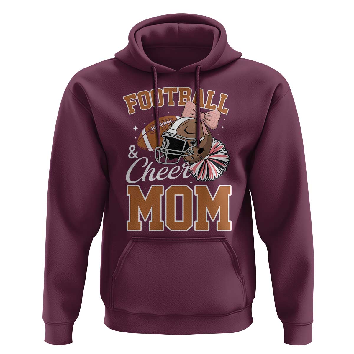 Funny Football And Cheer Mom Quote Hoodie Sports Season Gift - Wonder Print Shop