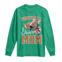 Funny Football And Cheer Mom Quote Long Sleeve Shirt Sports Season Gift - Wonder Print Shop