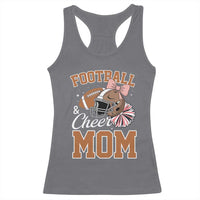 Funny Football And Cheer Mom Quote Racerback Tank Top Sports Season Gift - Wonder Print Shop
