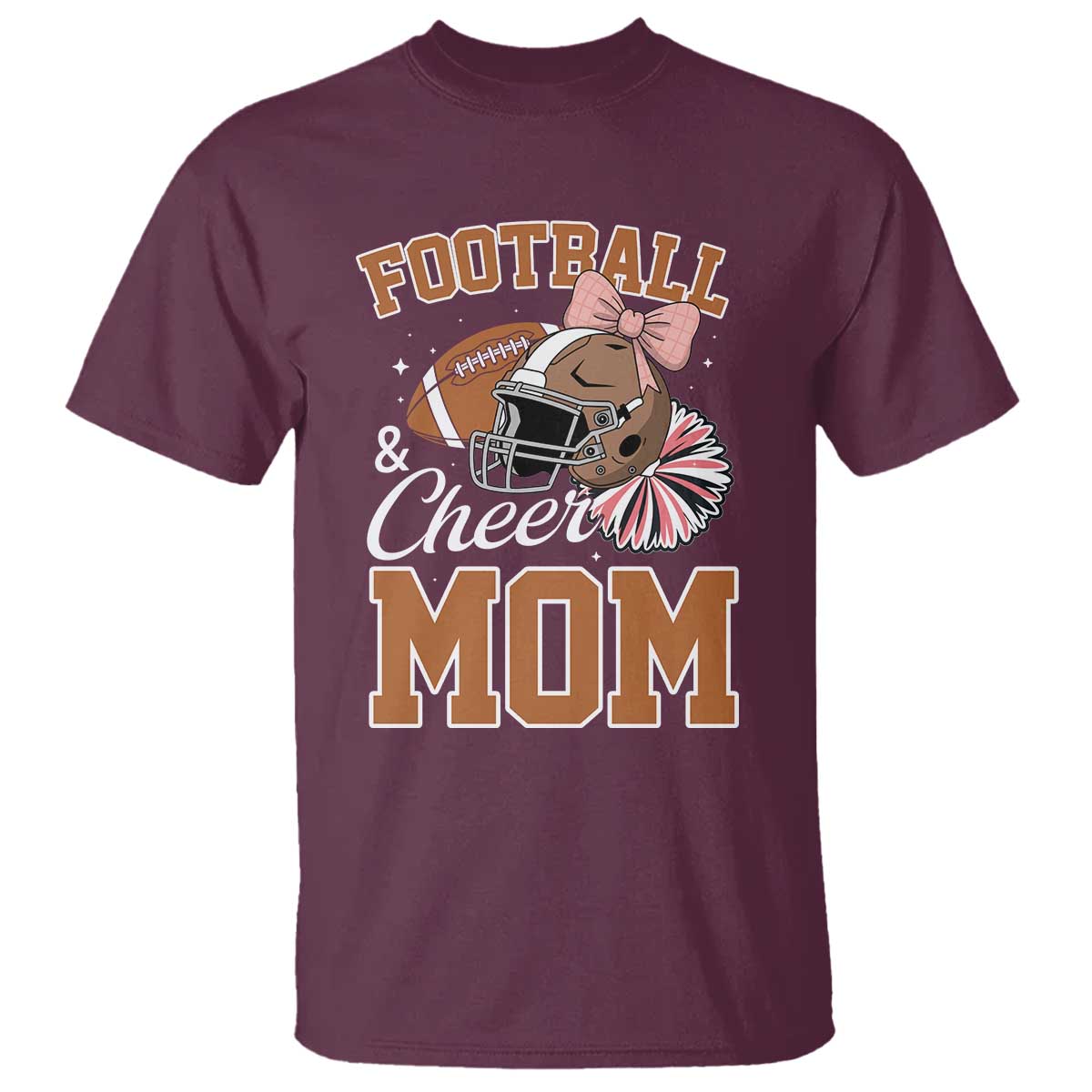 Funny Football And Cheer Mom Quote T Shirt Sports Season Gift - Wonder Print Shop