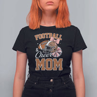 Funny Football And Cheer Mom Quote T Shirt For Women Sports Season Gift - Wonder Print Shop