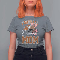 Funny Football And Cheer Mom Quote T Shirt For Women Sports Season Gift - Wonder Print Shop