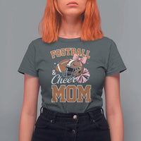 Funny Football And Cheer Mom Quote T Shirt For Women Sports Season Gift - Wonder Print Shop