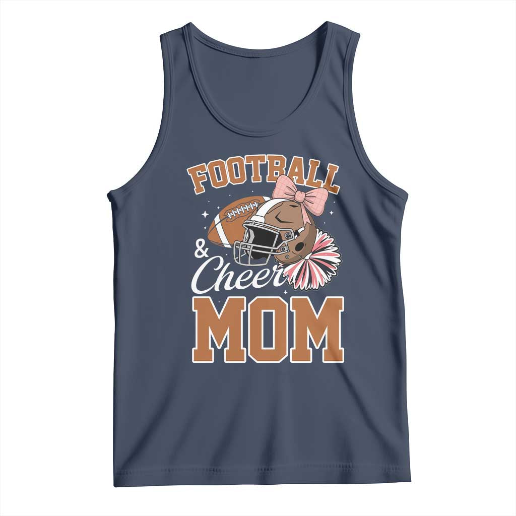 Funny Football And Cheer Mom Quote Tank Top Sports Season Gift - Wonder Print Shop
