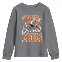 Funny Football And Cheer Mom Quote Youth Sweatshirt Sports Season Gift - Wonder Print Shop