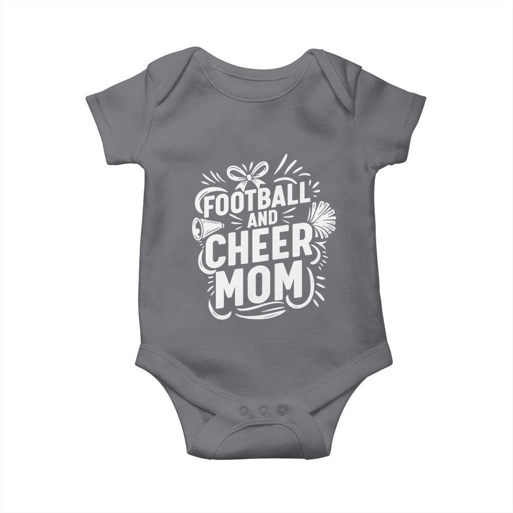 Football And Cheer Mom Quote Baby Onesie Team Supporter Gift Idea - Wonder Print Shop