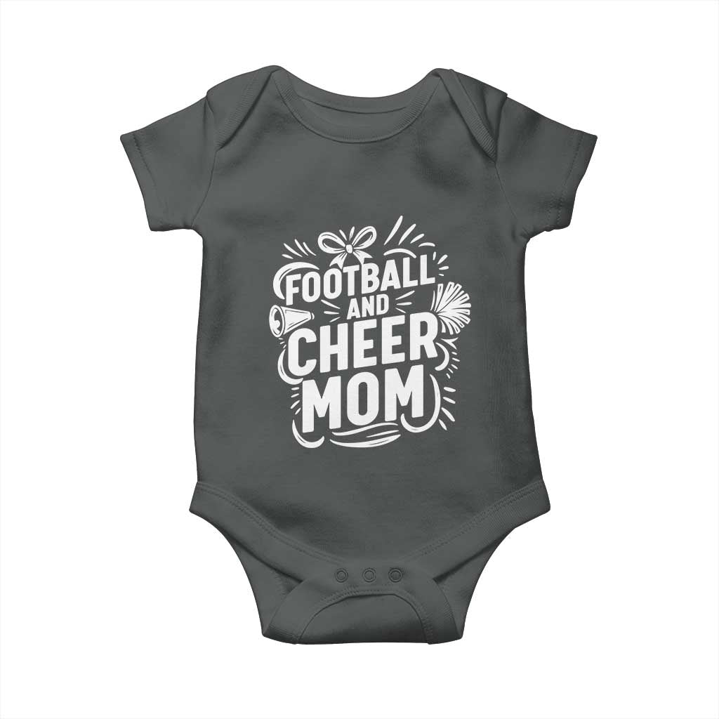 Football And Cheer Mom Quote Baby Onesie Team Supporter Gift Idea - Wonder Print Shop