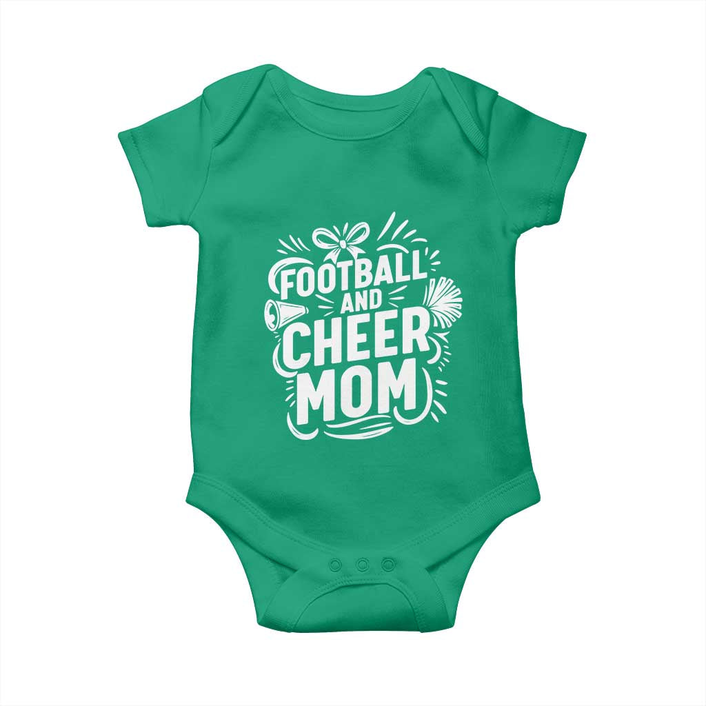 Football And Cheer Mom Quote Baby Onesie Team Supporter Gift Idea - Wonder Print Shop