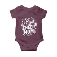 Football And Cheer Mom Quote Baby Onesie Team Supporter Gift Idea - Wonder Print Shop
