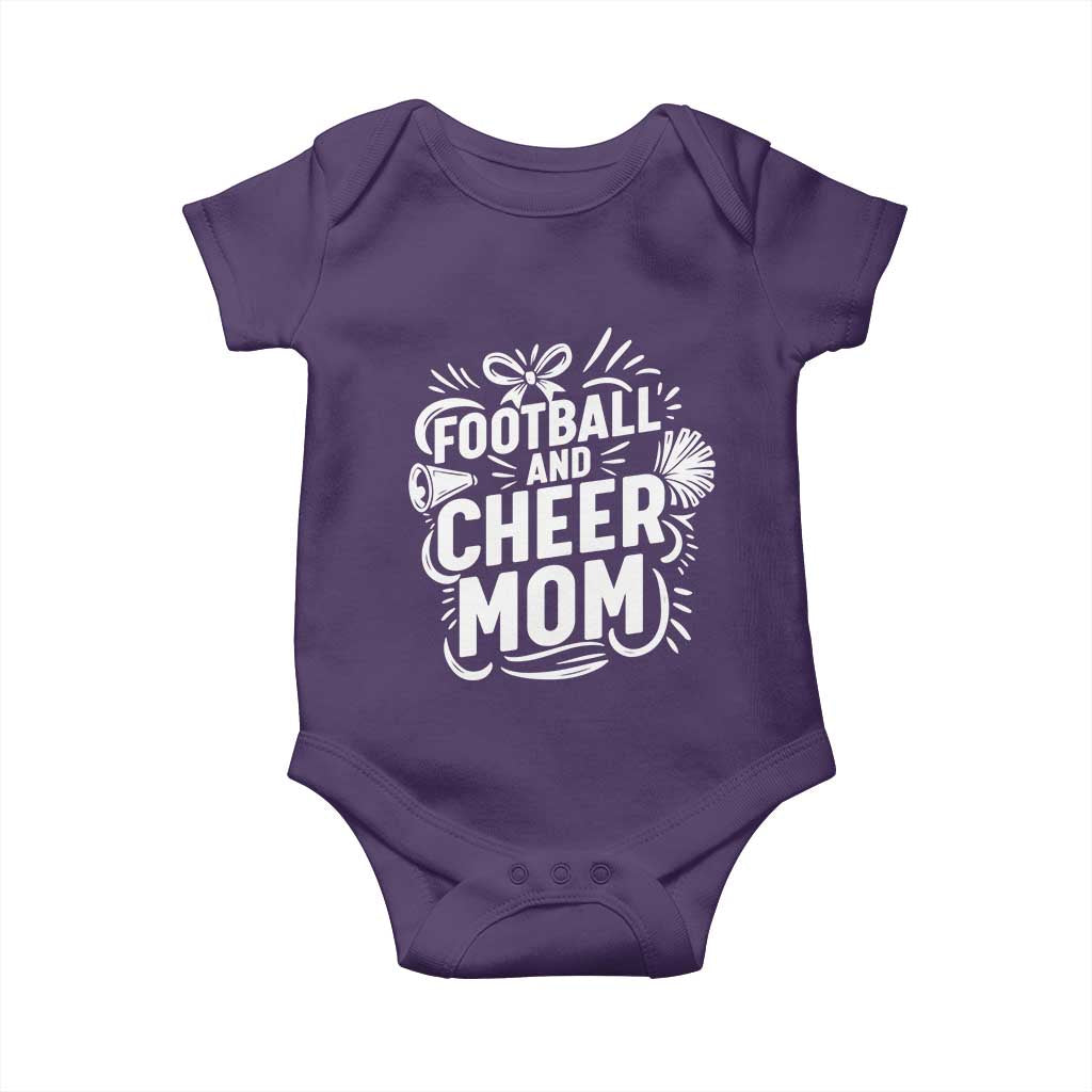 Football And Cheer Mom Quote Baby Onesie Team Supporter Gift Idea - Wonder Print Shop